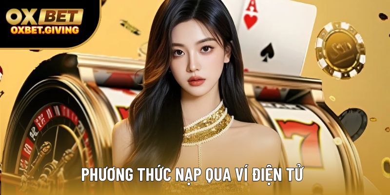 Phương thức nạp qua ví điện tử Phương thức nạp qua ví điện tử